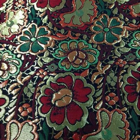 metallic brocade fabric jacquard